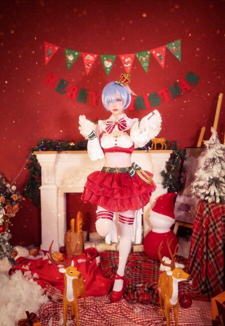 《re:从零开始的异世界生活》蕾姆 圣诞天使cosplay