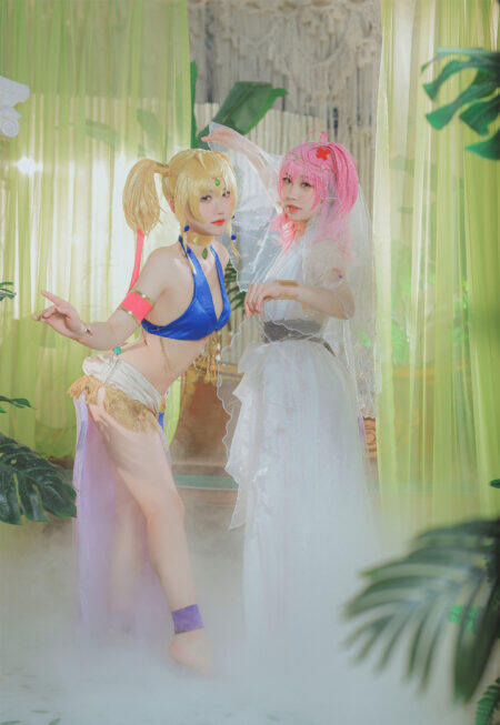 《守护甜心！》月咏歌呗×日奈森亚梦cosplay