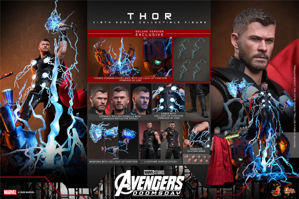 Hot Toys推出MMS919《复仇者联盟5：毁灭之日》雷神 1/6可动人偶-MOKIHUB