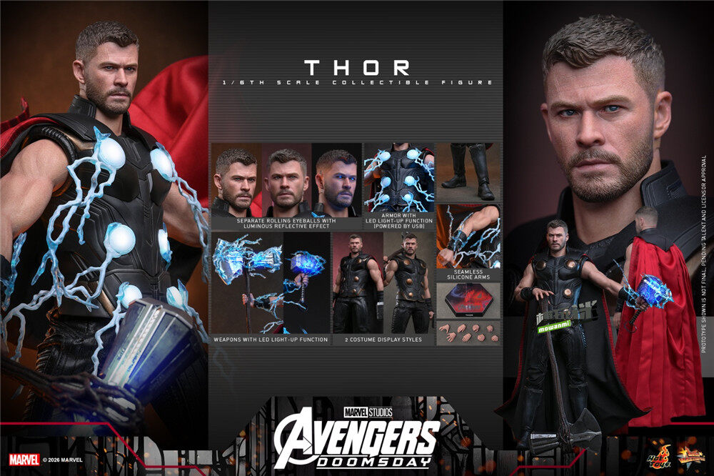 Hot Toys推出MMS919《复仇者联盟5：毁灭之日》雷神 1/6可动人偶-MOKIHUB