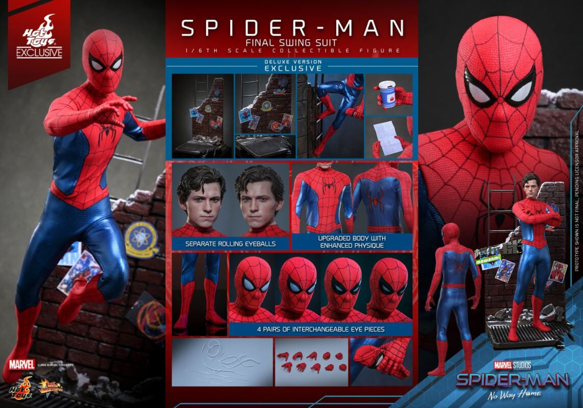Hot Toys推出《蜘蛛侠：英雄无归》蜘蛛侠(终极摆荡战衣)1/6可动人偶-MOKIHUB