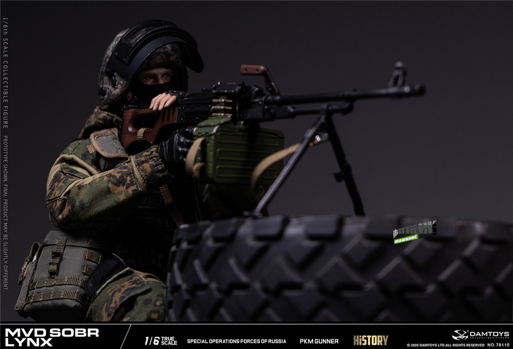 1.jpg DAMTOYS推出俄罗斯联邦内务部 “山猫” 特种部队 PKM 机枪兵 1/6兵人-MOKIHUB