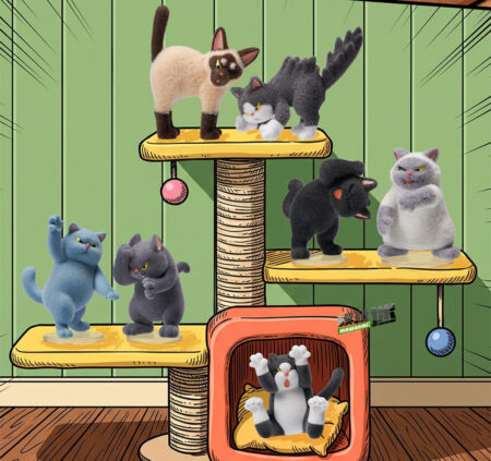 52Toys推出“猫猫干架行为大赏”盲盒