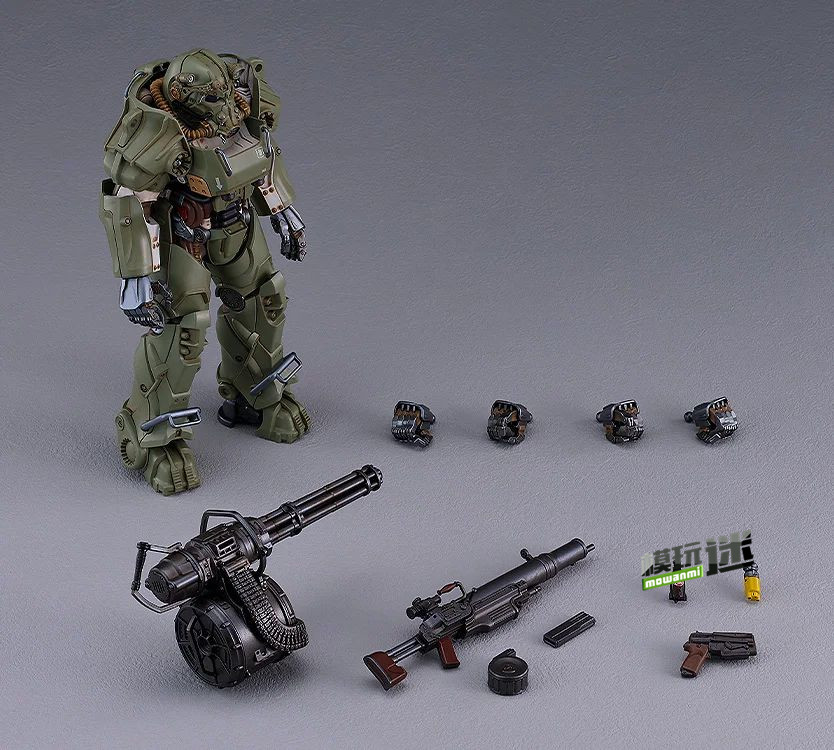 12.jpg 良笑社推出PLAMATEA《辐射》军用T-60(战前)动力甲 拼装模型-MOKIHUB